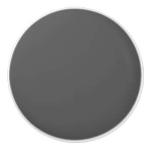 Create Your Own editable dark gray Ceramic Knob