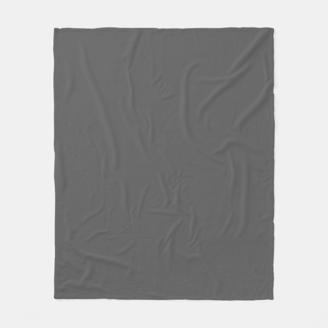 Create Your Own editable dark gray Fleece Blanket (Front)