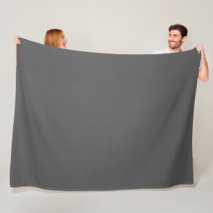 Create Your Own editable dark gray Fleece Blanket