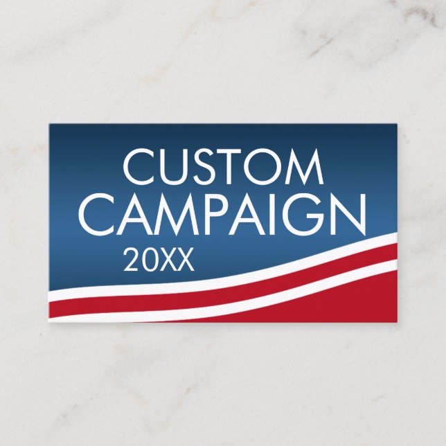 Create Your Own Election Design Business Card (Front)