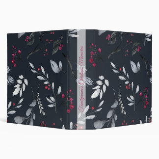 Create Your Own Elegant Black & Red Holly Binder