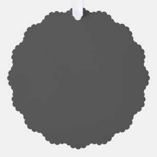 Create Your Own elegant dark gray Ornament Card