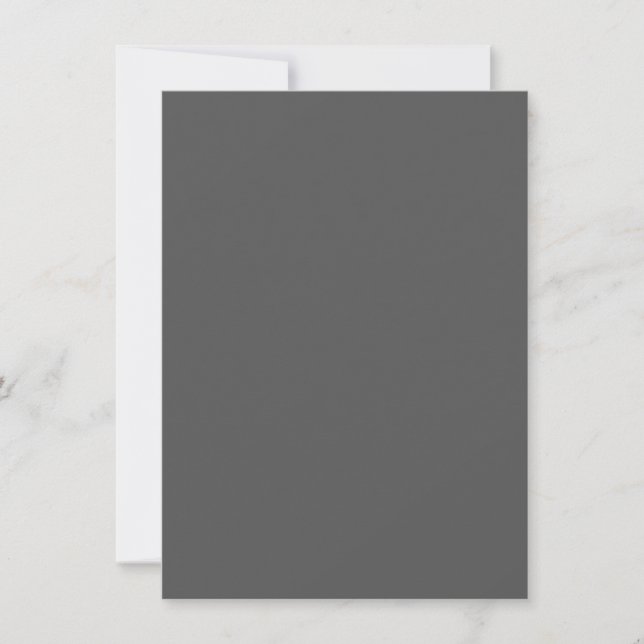 Create Your Own elegant dark grey Card (Front)