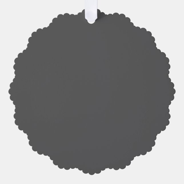 Create Your Own elegant dark grey Ornament Card (Front)