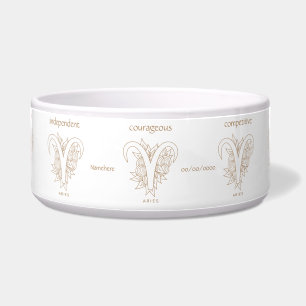 Create Your Own Elegant Gold & White Aries Zodiac