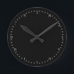 Create Your Own elegant Hebrew Clock, Personalized Round Clock<br><div class="desc">Wall Clock (HEBREW Numerals): Create Your Own - personalized professional branded item with custom logo / photo and easy further adjustments by adding text, background colours or more images. Simple way to personalize your business, create cool gifts for your family & friends for every occasion.</div>
