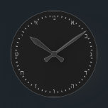 Create Your Own elegant Hebrew Clock, Personalized Round Clock<br><div class="desc">Wall Clock (HEBREW Numerals): Create Your Own - personalized professional branded item with custom logo / photo and easy further adjustments by adding text, background colours or more images. Simple way to personalize your business, create cool gifts for your family & friends for every occasion.</div>
