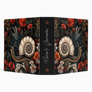 Create Your Own Elegant Ivory Snail Garden Floral Binder