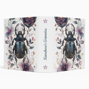 Create Your Own Elegant Jewel Tone Beetle Floral Binder