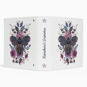 Create Your Own Elegant Jewel Tone Beetle Flowers Binder