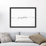 Create Your Own Elegant Minimalist Custom Quote Poster<br><div class="desc">Create your own custom quote wall art featuring your favourite inspirational saying, song lyric, bible verse or personalized text in minimalist script typography.</div>