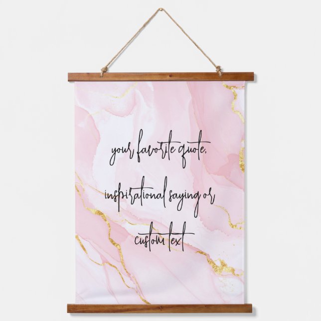 Create Your Own Elegant Modern Custom Quote Hanging Tapestry (Front)