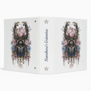 Create Your Own Elegant Peonies Scarab Beetle Binder