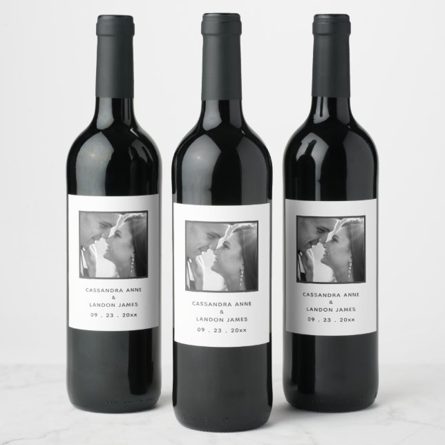 Create Your Own Elegant Photo Wine Label (Bottles)