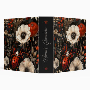 Create Your Own Elegant Red White Spider Garden Binder
