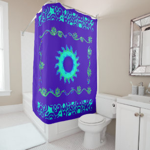 Create your own elegant Royal blue classic floral