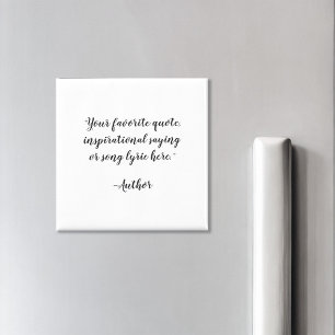 Create Your Own Elegant Script Custom Quote Magnet