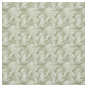 Create Your Own Elegant Wavy Green Feathers Fabric