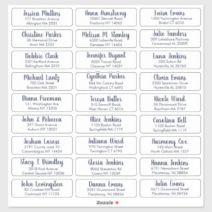 Create Your Own Elegant Wedding Guest Address