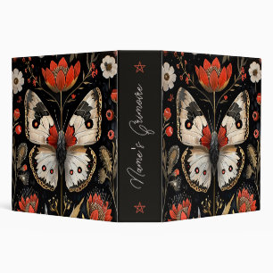 Create Your Own Elegant White Butterfly Garden Binder