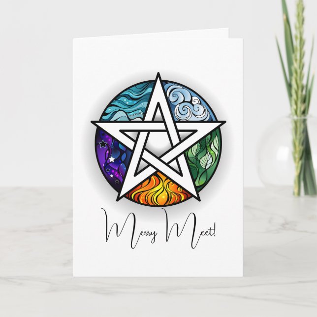 Create Your Own Elemental Pentacle Card (Front)