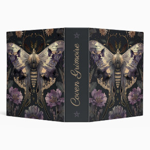 Create Your Own Enchanted Gilded Purple Moth Flora Binder