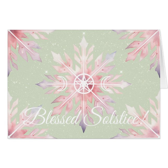 Create Your Own Enchanted Winter Mandala Snowflake (Front Horizontal)