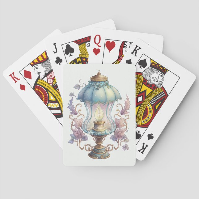 Create Your Own Enchanting Fairy Lamp Playing Cards (Back)