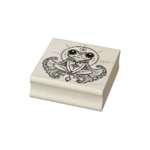 Create Your Own Enchanting Frog Mystic Rubber Stamp