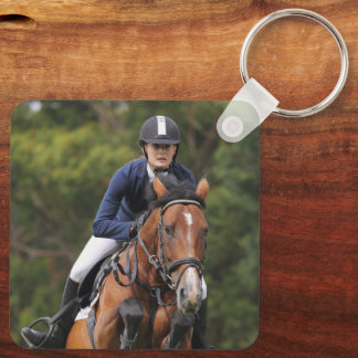 Create Your Own Equestrian Horse Photo Custom Keychain