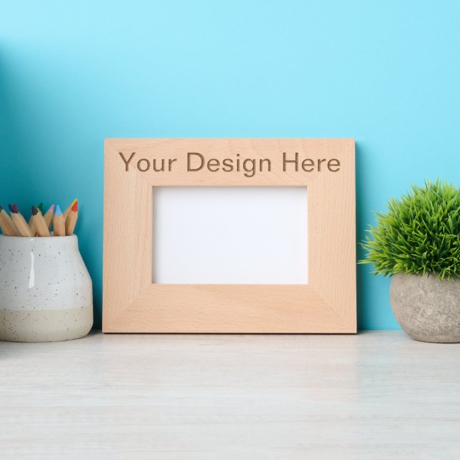 Customised 15.24 cm x 10.16 cm Landscape, Frame Style: natural (Front)