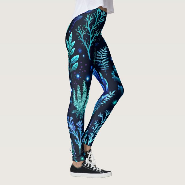 Create Your Own Ethereal Midsummer Wildflowers Leggings (Right)