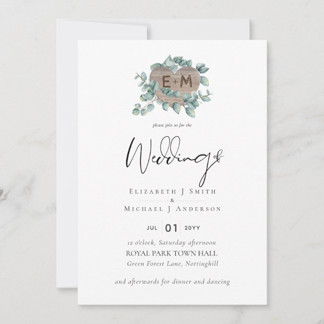 Create Your Own Eucalyptus Greenery Wedding (Front)