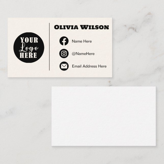  Create Your Own European Sized Business Cards (Front/Back)