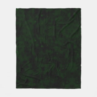 Create Your Own - Extra Dark Grunge Texture Green Fleece Blanket