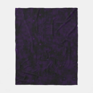 Create Your Own - Extra Dark Grunge Texture Purple Fleece Blanket