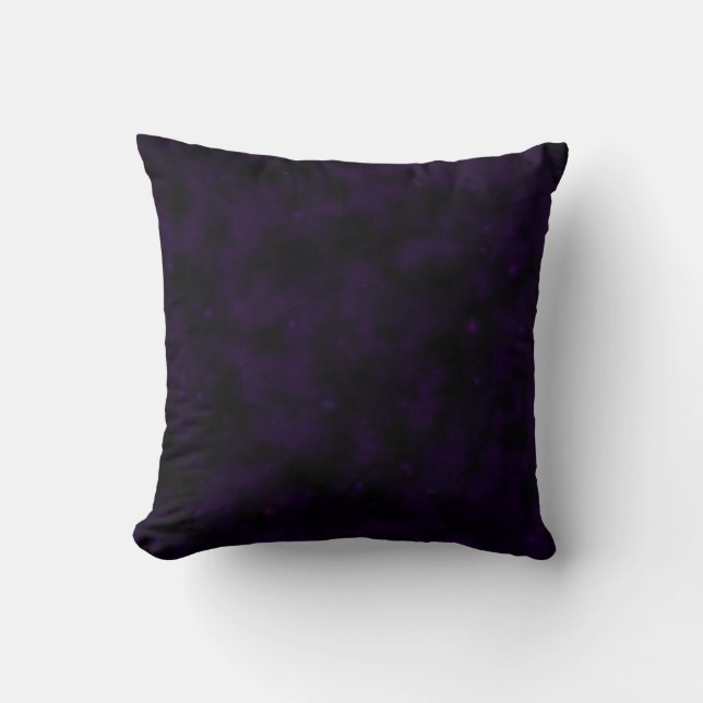 Create Your Own - Extra Dark Grunge Texture Purple Throw Pillow (Front)