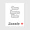 Create Your Own Extra-Small Matte White Sticker