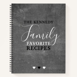 Create Your Own Family Favourite Recipes Chalkboar Notebook