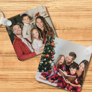 Create Your Own Family Memory Tow Picture Photo Keychain