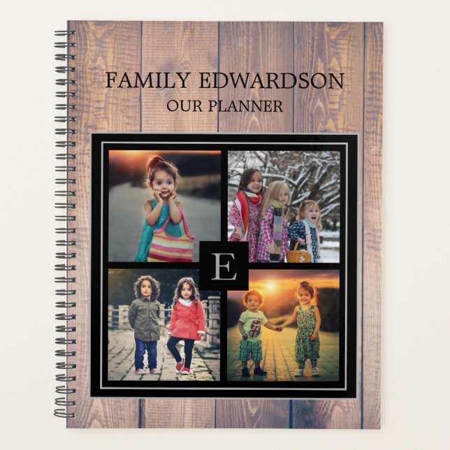 Create your own family name photo planner (Front)