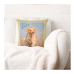 Create Your Own Family Pet  Throw Pillow<br><div class="desc">Create your own family pet throw pillow with LOVE -- love the dogs !! Personalize with your own words in addition to the memorable photo of the family pet to create this throw pillow. What a lovely gift idea for the pet lover or yourself! Any design questions or if you...</div>