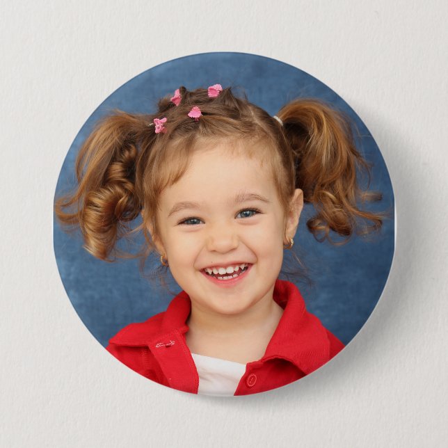 Create Your Own Family Photo 3 Inch Round Button (Front)