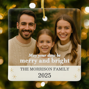 Create Your Own Family Photo Ceramic Ornament