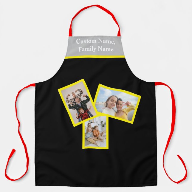 Create Your Own Family Photo Collage Apron (Front)