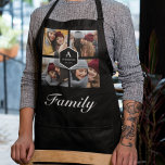 Create Your Own Family Photo Collage Black Apron<br><div class="desc">Upload your favourite photos to make your own unique personalized keepsake photo gift.</div>