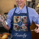 Create Your Own Family Photo Collage Blue Apron<br><div class="desc">Upload your favourite photos to make your own unique personalized keepsake photo gift.</div>