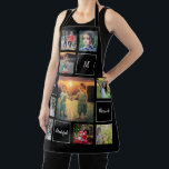 Create your own family photo collage monogram apron<br><div class="desc">Create your own family photo collage script apron.
Add your own photos,  monogram and text and create a very personal and unique apron.</div>