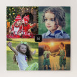 Create your own family photo collage monogram jigsaw puzzle<br><div class="desc">Make your own most beautiful family photo puzzle.
You can personalize it and add your most beautiful photos and monogram. Great fun !</div>