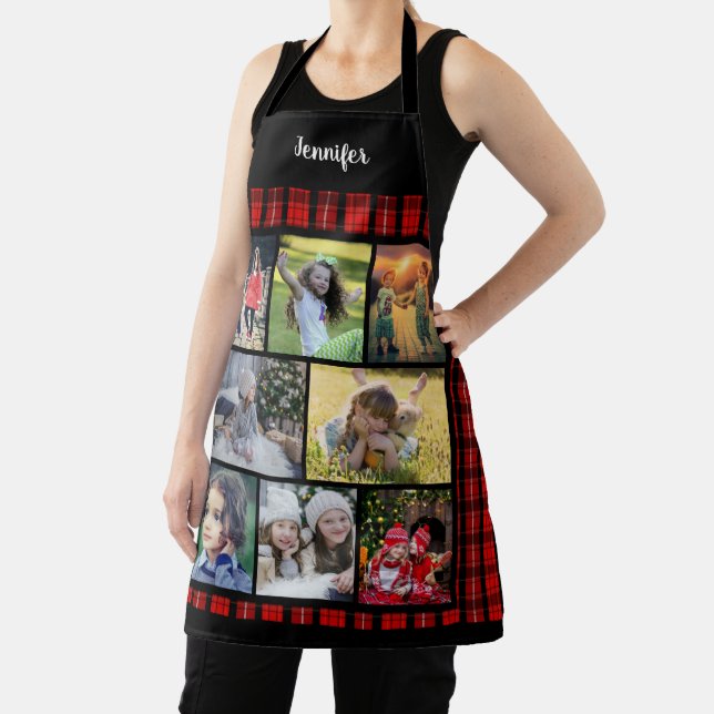 Create your own family photo collage name apron (Insitu)